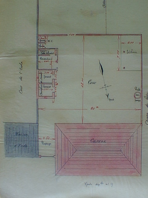 Projet construction gendarmerie 1907