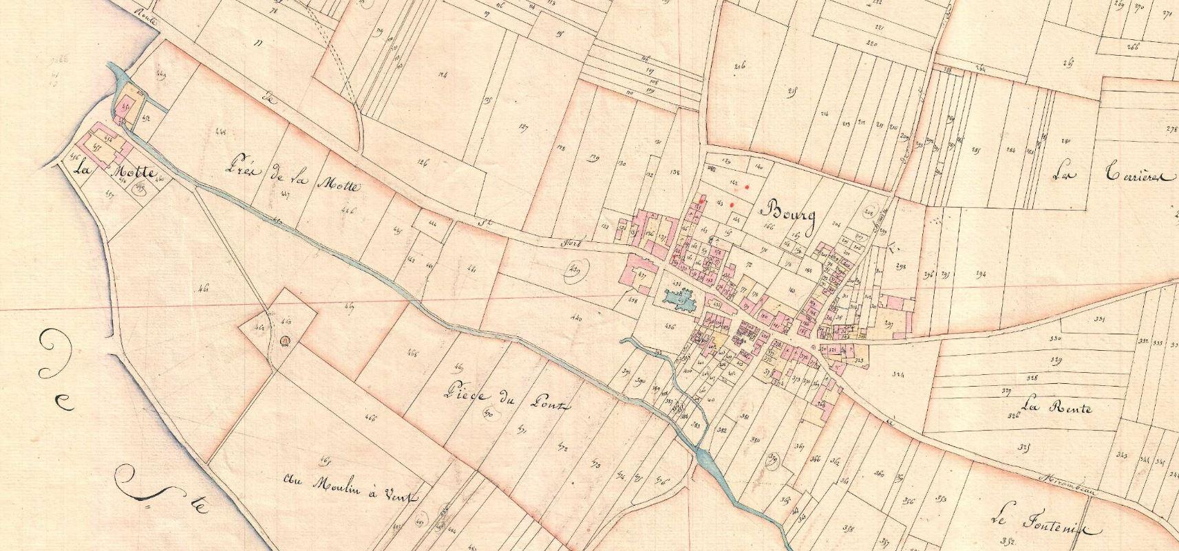 Plan napoleonien 1825 le bourg