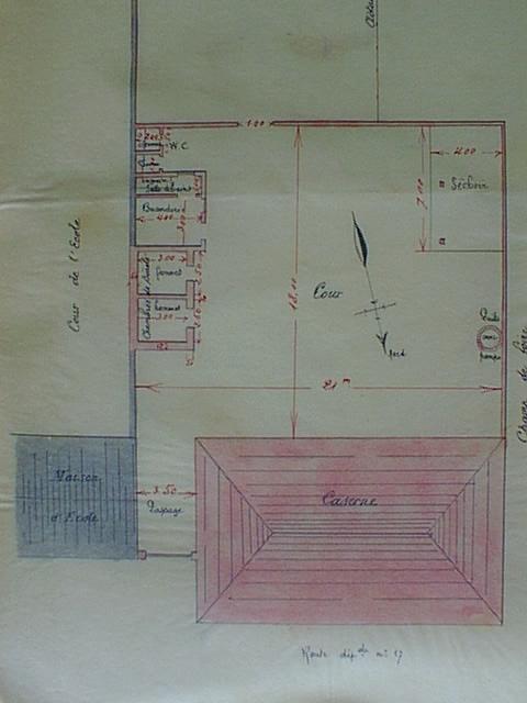 Projet construction gendarmerie 1908